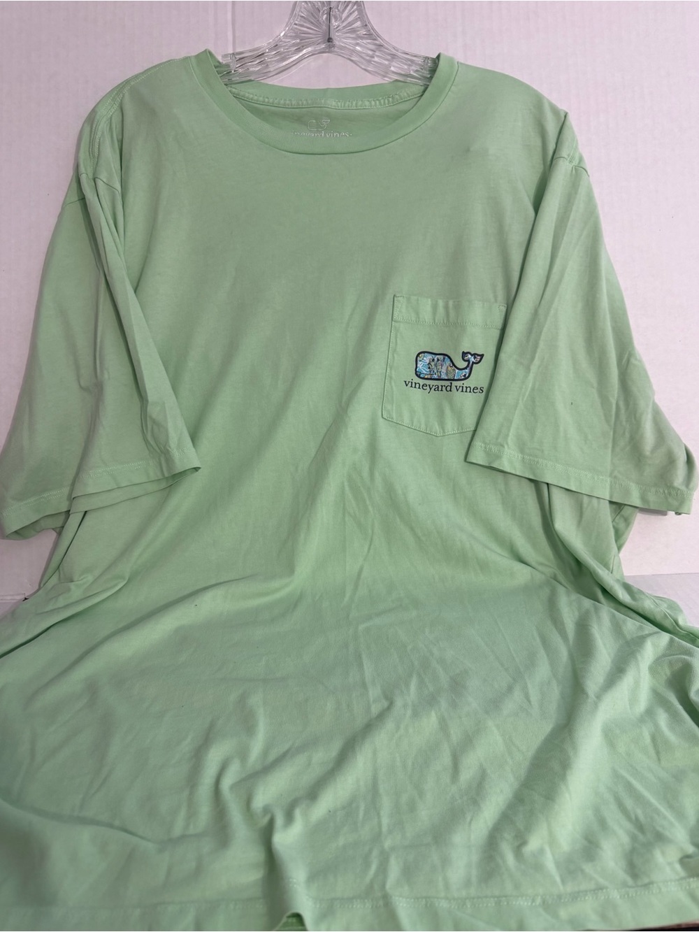 Vineyard Vines Mint Green Short Sleeve Pocket Tee